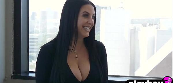  Hot MILF Angela White playing with her wet pussy and talking about herself